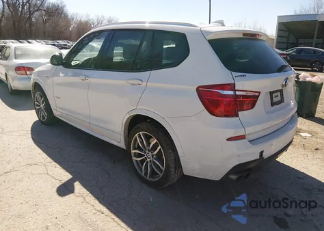 2016 BMW X3 xDrive28I z USA, uszkodzony, nr VIN 5UXWX9C59G0D64737